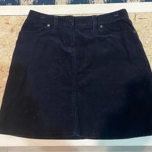 Brooks brothers navy corduroy mini skirt. Size 4